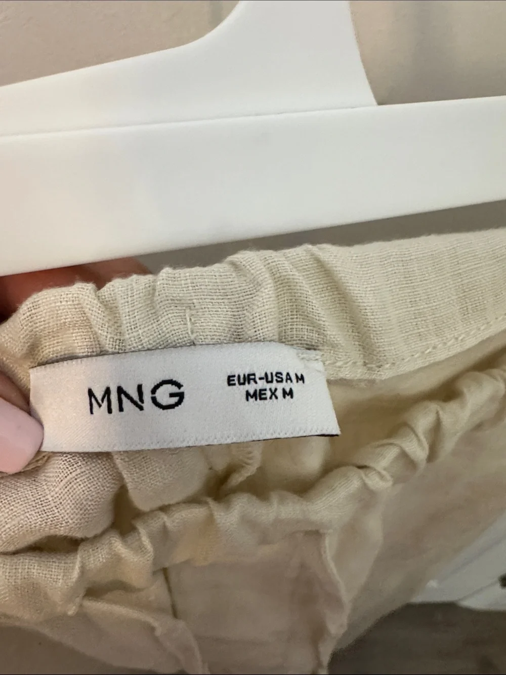 Mango 100% Linen Pants